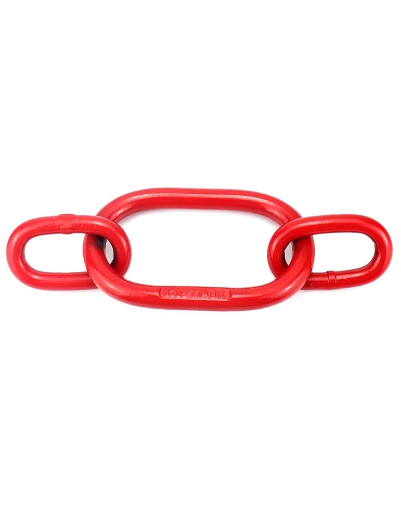 EGV G80 Chain Sling Ring, Oblong Master Link Hoist Ring for Lifting Rigging,17636 lbs, Red(8T) - Image 3
